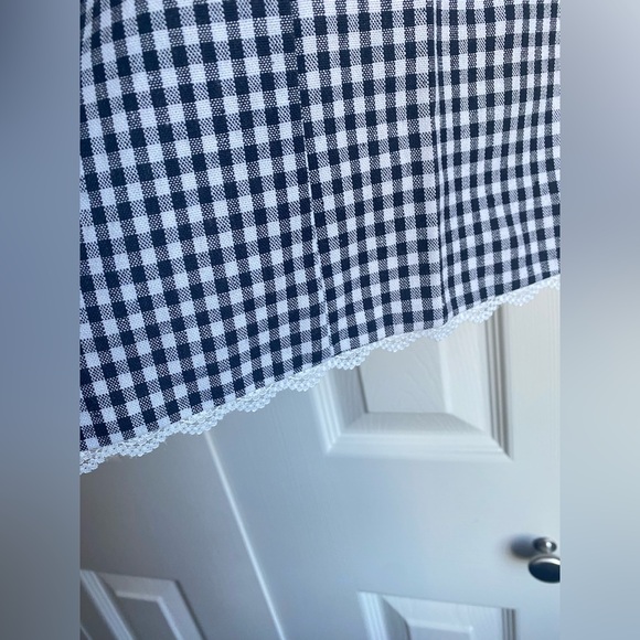 New Reformation Amela Linen Lace Top Remy Check - Picture 8 of 11